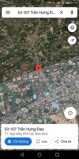 Đất ở Trung tâm thị trấn Ngô Mây, Phù Cát