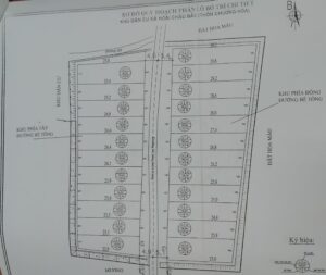 Giá khởi điểm và Sơ đồ phân lô Khu dân cư Hoài Châu Bắc (tháng 5-6/2021).